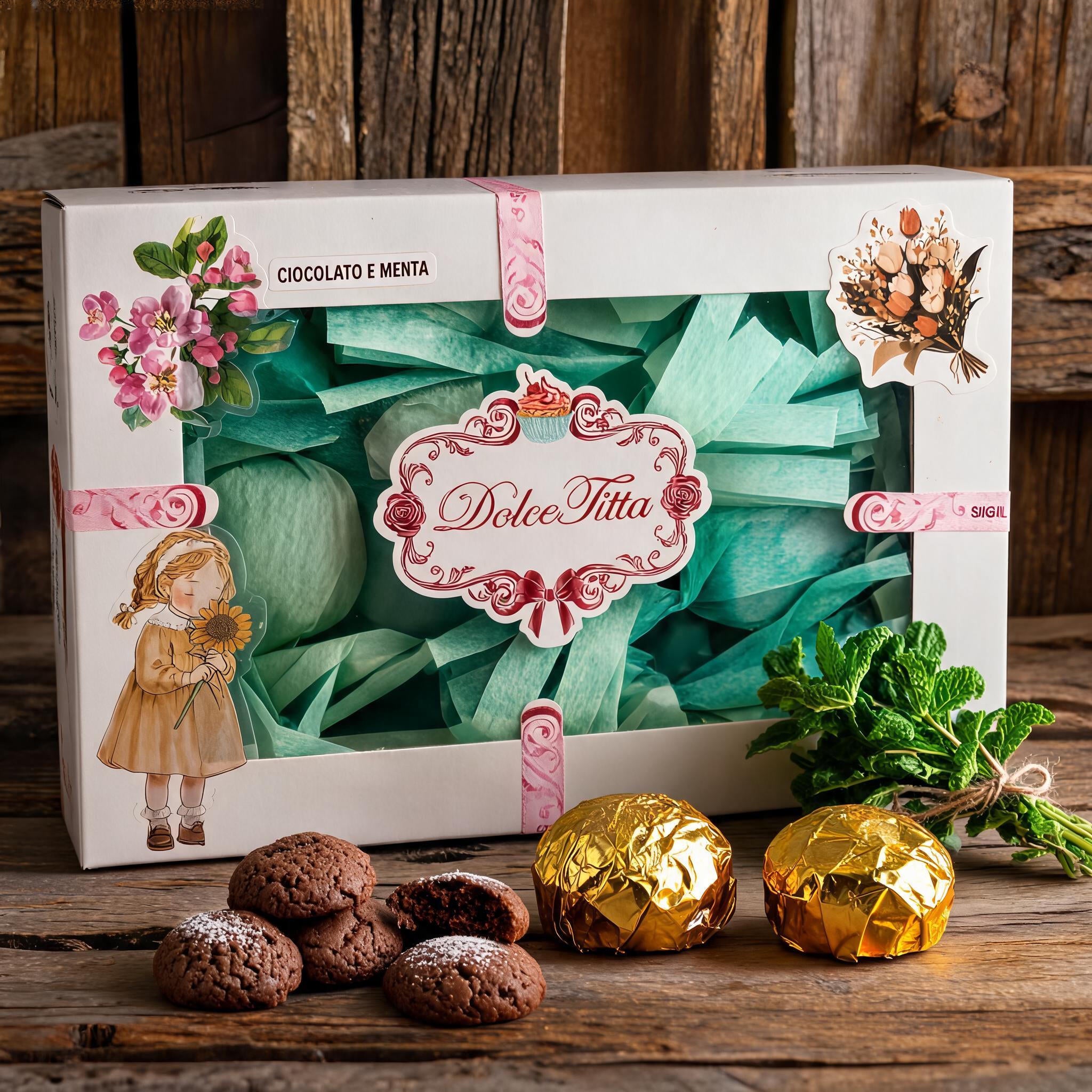 BONBON  CIOCCOLATO e MENTA - 5pz