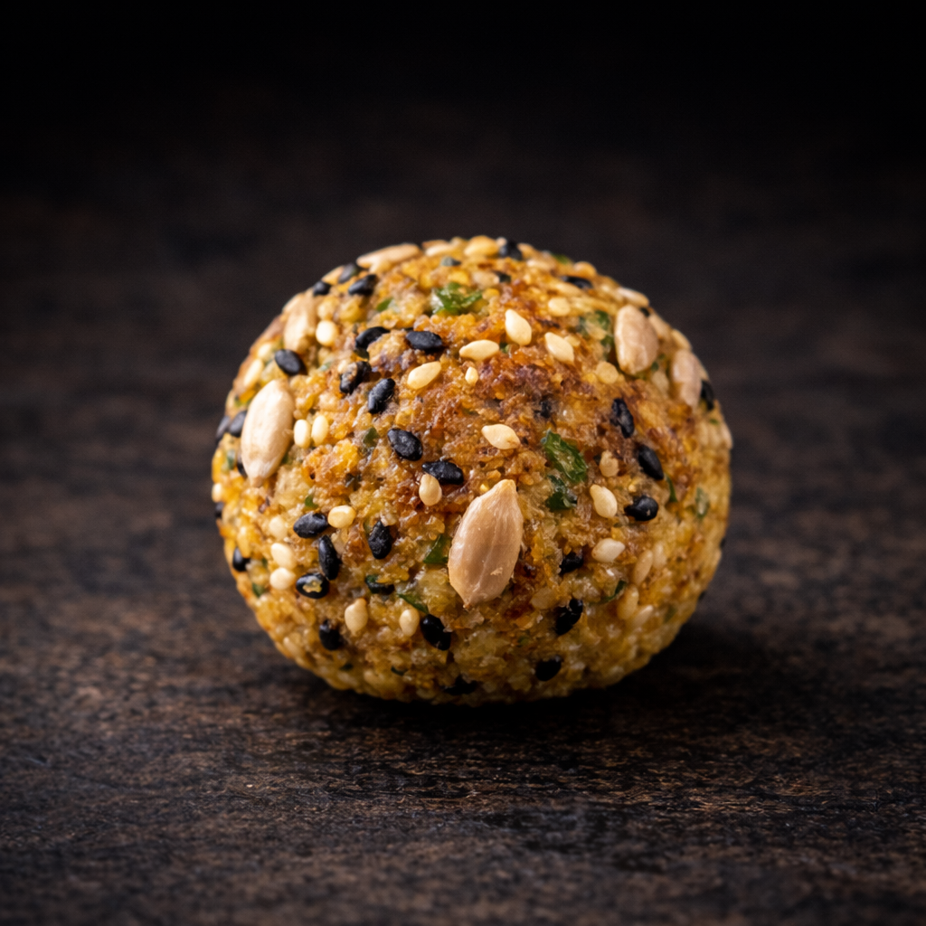 COCKTAIL BONBON CURRY SEMI GIRASOLE E SESAMO 5 PEZZI