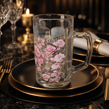 Tazza in vetro con Pepite D' Oro